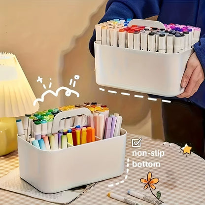 Multi Functional Storage Basket with Handle! Easy to Organize Portable Pencil and Pencil Holder Pencil Case