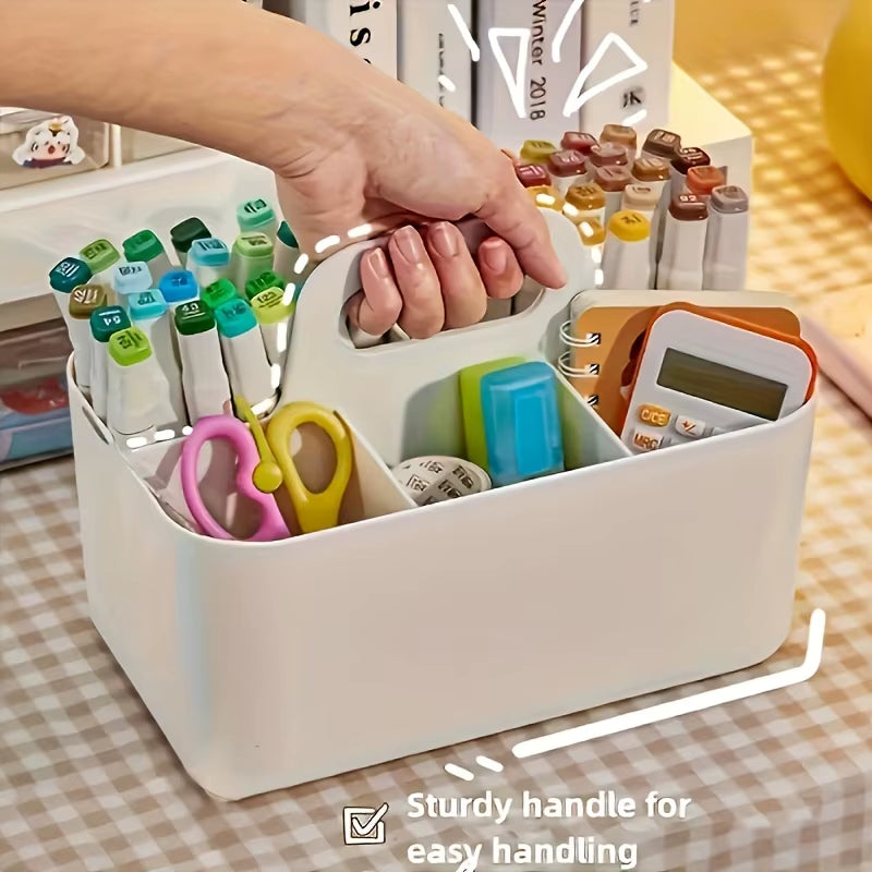 Multi Functional Storage Basket with Handle! Easy to Organize Portable Pencil and Pencil Holder Pencil Case